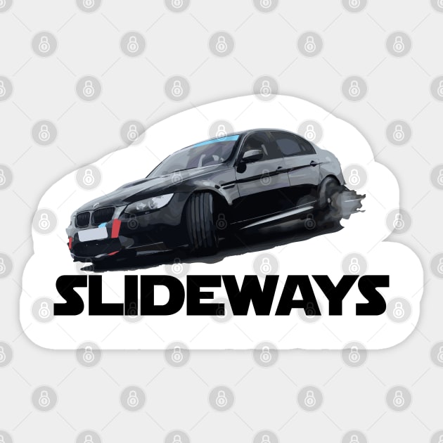 BMW E92 Drifting "Slideways" Sticker by mudfleap